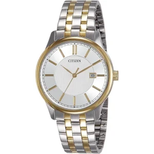Citizen Quartz Analog Two-Tone Stainless Steel Strap Men Watch BI1054-55A