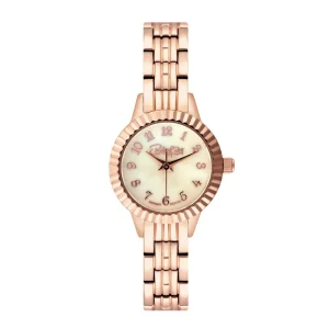 Beka & Bell Rose Gold Dial Stainless Steel Women Watch BB006-C
