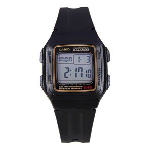 Casio General Digital Black Resin Strap Men Watch F-201WA-9ADF-P