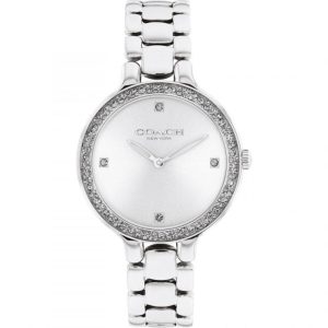 Coach New York Chelsea Silver Stainless Steel Strap Women Watch 14504124