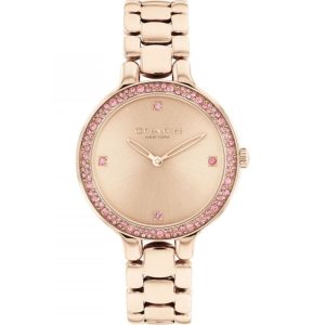 Coach New York Chelsea Rose Gold Stainless Steel Strap Women Watch 14504126