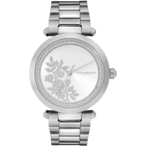 Olivia Burton Signature T-Bar Floral Women Watch 24000042
