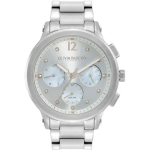 Olivia Burton Sports Luxe Multifunction Silver Women Watch 24000065