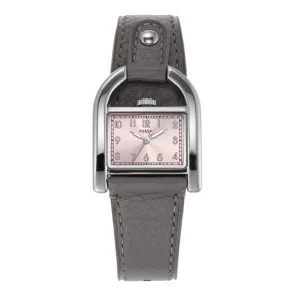 Fossil Harwell Three-Hand Light Gray Leather Women Watch ES5265