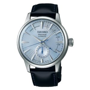 Seiko Presage Blue Dial Leather Strap Men Watch SSA343J1