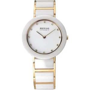 Bering White Dial Ceramic Strap Women Watch 11429-751