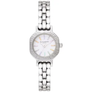 Olivia Burton White Dial Silver Stainless Steel Strap Women Watch OB16CC52