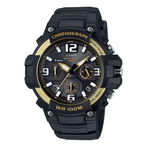 Casio General Chronograph Black Resin Strap Men Watch MCW-100H-9A2DF-P