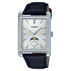 Casio General Silver Dial Blue Leather Strap Men Watch MTP-M105L-7AVDF-P