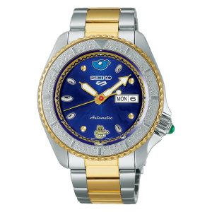 Seiko 5 Blue Dial Two-Tone Stainless Steel Strap Men Watch SRPK02K1