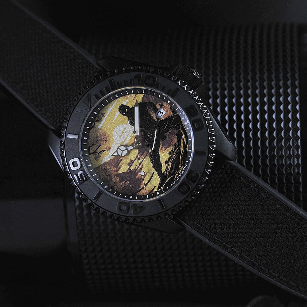 AG Collective The Shadow Ninja Series Dial Black Fabric Strap Men Watch G 8040 NIN-SHA - Image 4