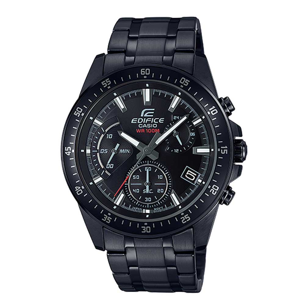 Casio Edifice Chronograph Black Stainless Steel Men Watch EFV-540DC-1AVUDF-P