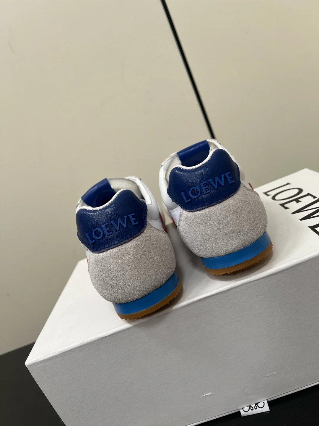 Loewe Ballet Runner 2.0 Sneaker White Nylon Sheepskin - Image 3