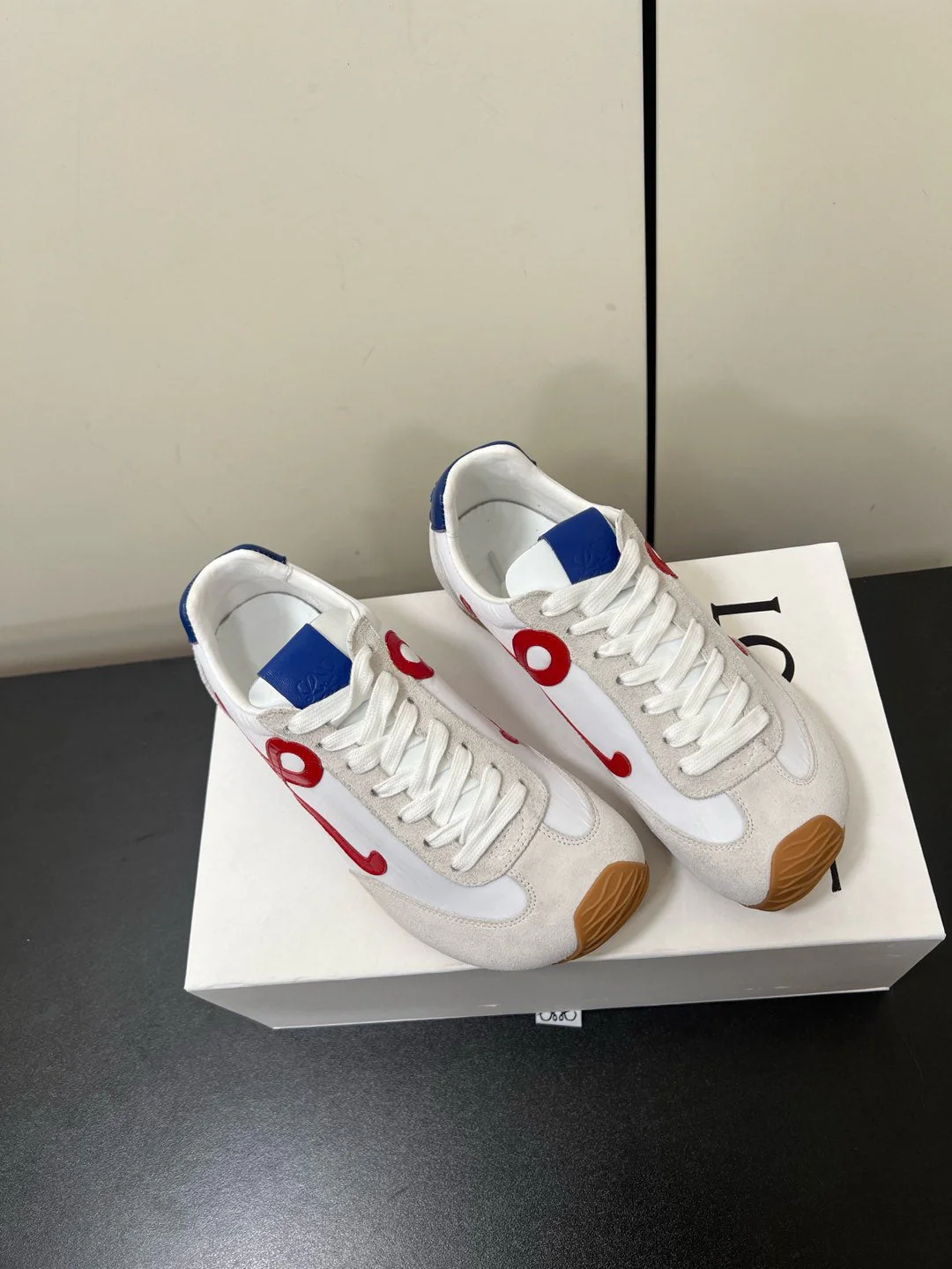 Loewe Ballet Runner 2.0 Sneaker White Nylon Sheepskin - Image 6