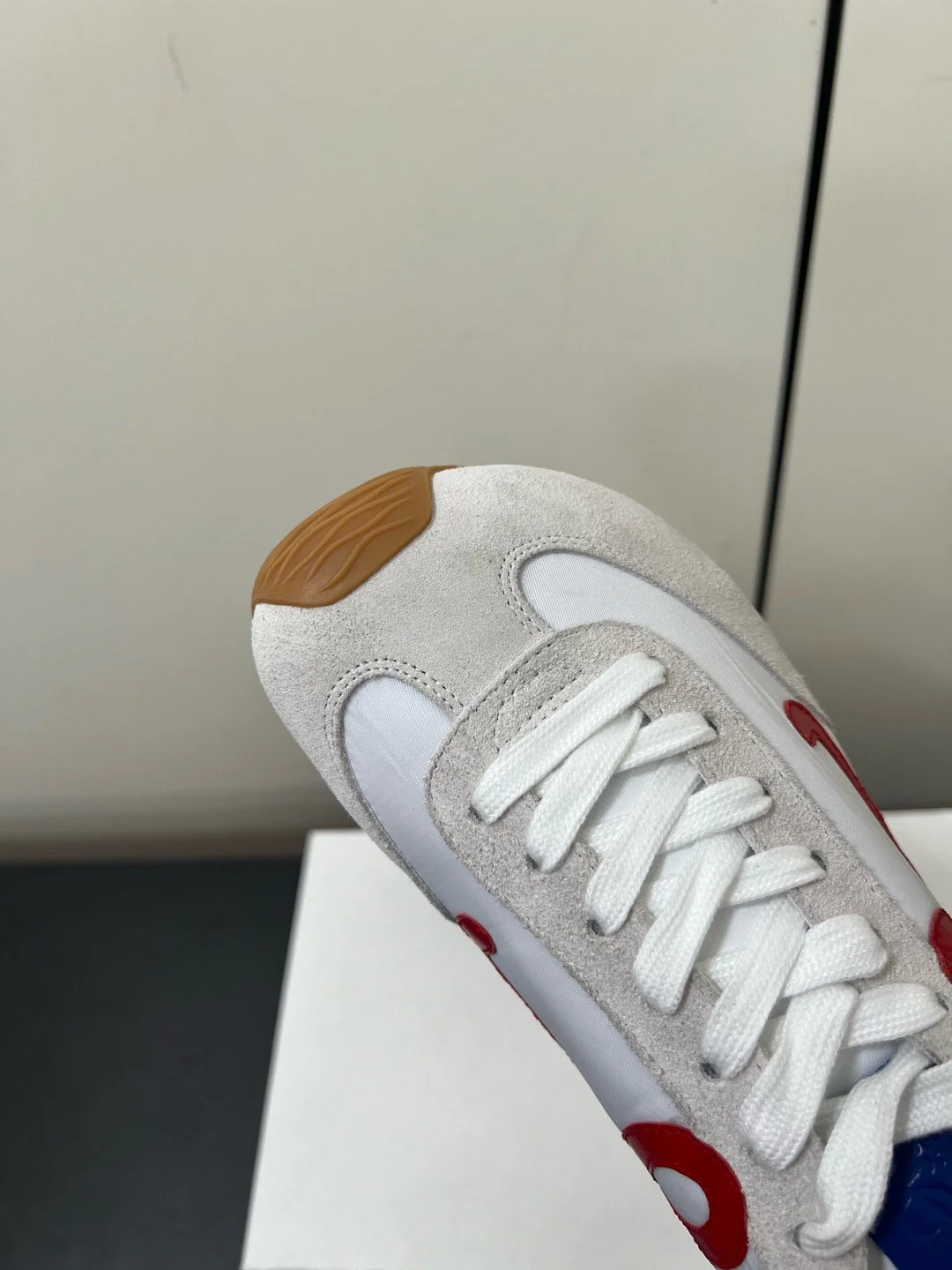 Loewe Ballet Runner 2.0 Sneaker White Nylon Sheepskin - Image 7