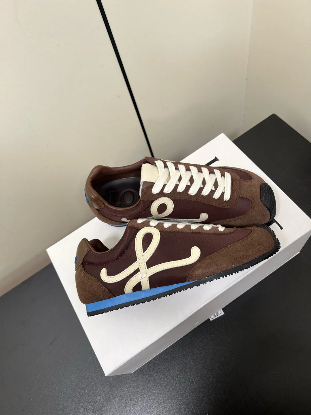 Loewe Ballet Runner 2.0 Sneaker Brown Nylon Sheepskin - Image 5