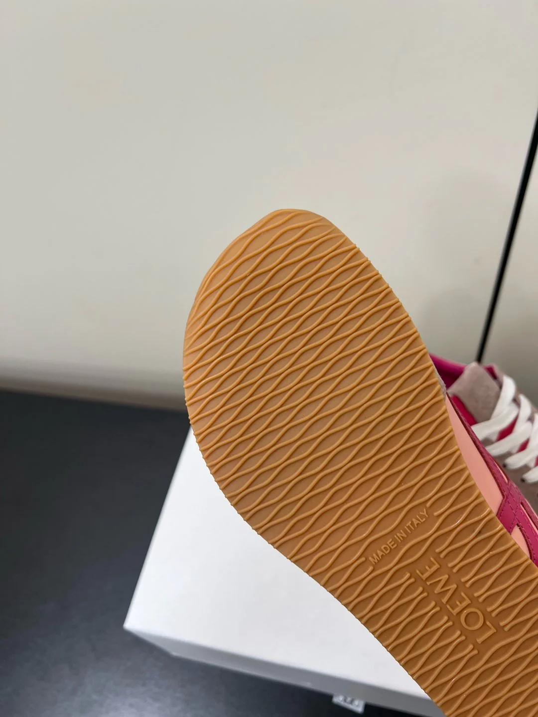 Loewe Ballet Runner 2.0 Sneaker Pink Nylon Sheepskin 210625 - Image 2