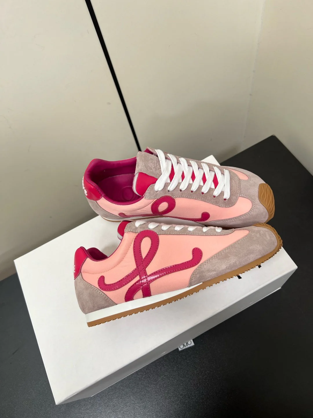 Loewe Ballet Runner 2.0 Sneaker Pink Nylon Sheepskin 210625 - Image 8