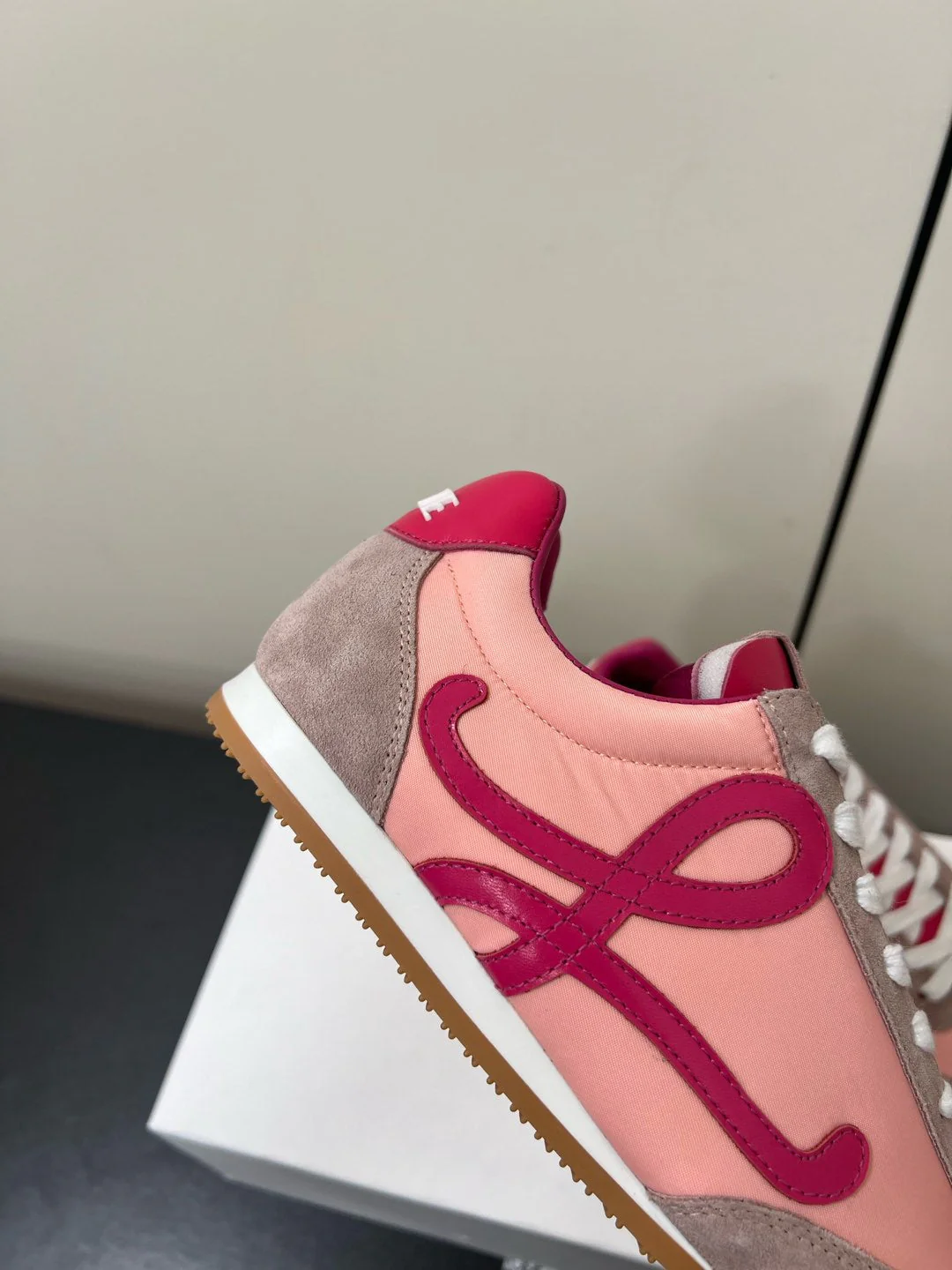 Loewe Ballet Runner 2.0 Sneaker Pink Nylon Sheepskin 210625 - Image 7