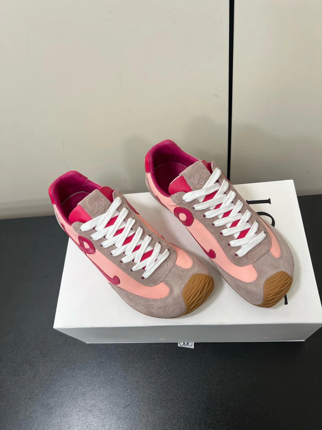 Loewe Ballet Runner 2.0 Sneaker Pink Nylon Sheepskin 210625 - Image 3
