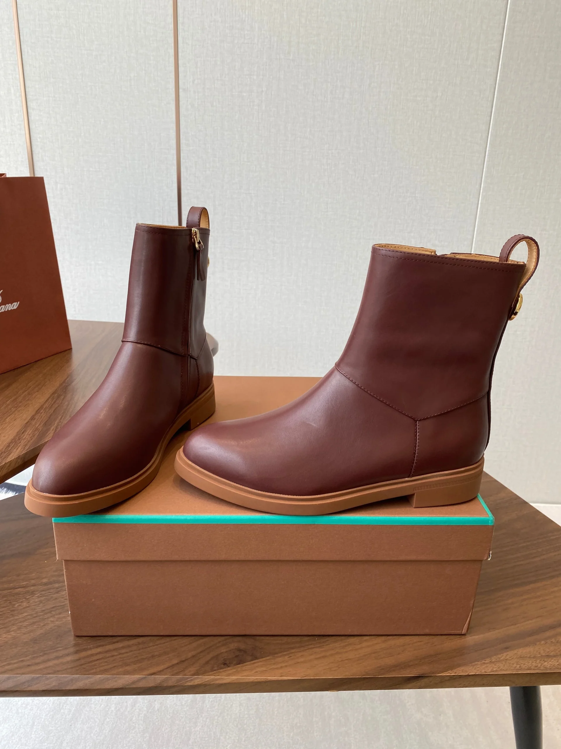 LP latest short boots dark brown calfskin 388109 - Image 5