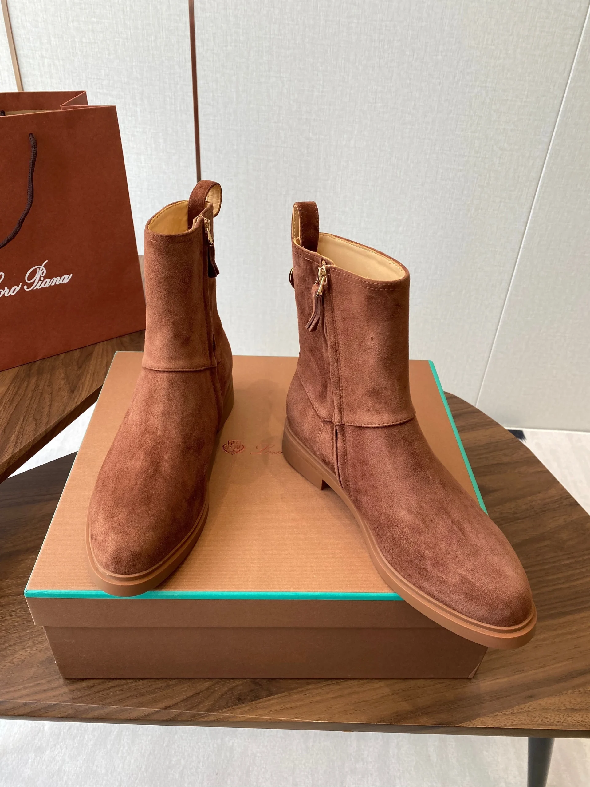 LP latest short boots brown suede 388104 - Image 4