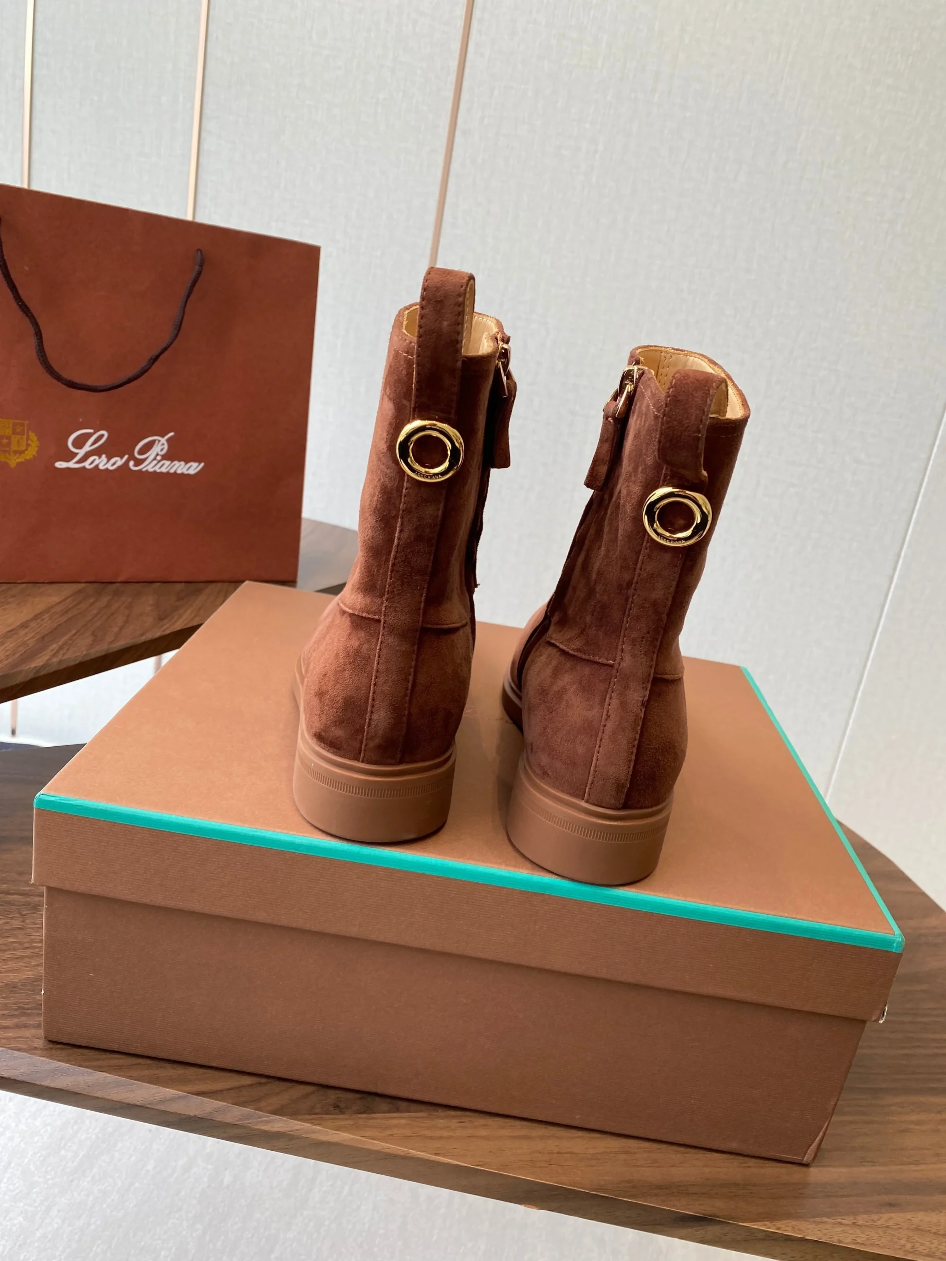 LP latest short boots brown suede 388104 - Image 8