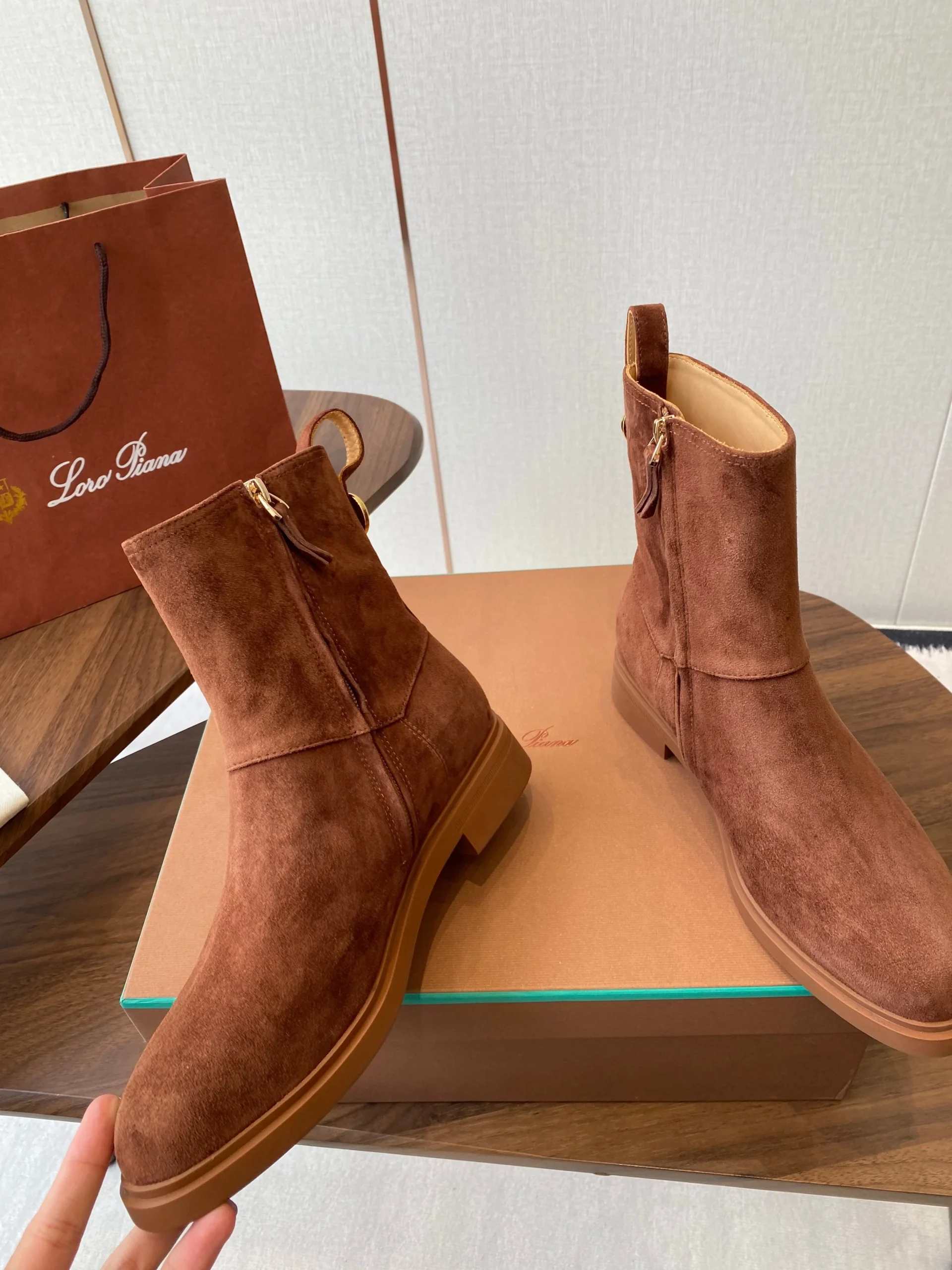 LP latest short boots brown suede 388104 - Image 7