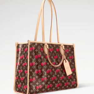 LV Monogram Cherry Pattern Bag Transparent Cowhide