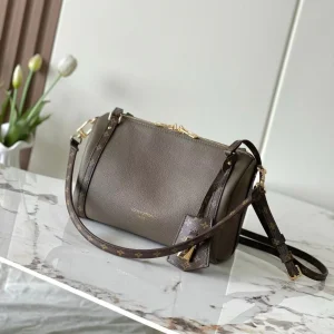 LV Express Bag 26cm Soft Gray Mix Brown Calfskin