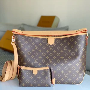 LV Monogram Bag 46cm Brown Beige Cowhide