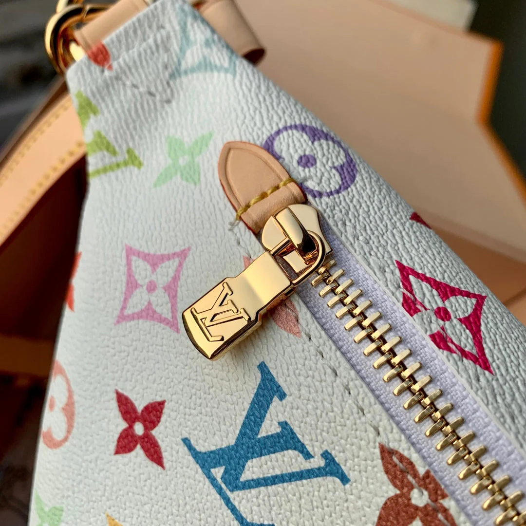 LV High Rise bumbag Multicolor Canvas Cowhide 241033 - Image 7