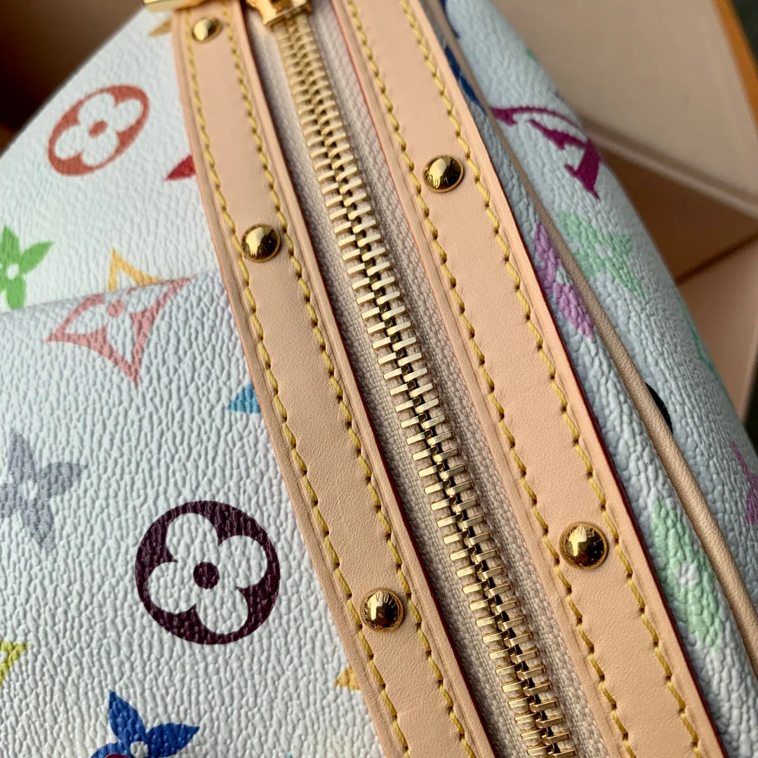 LV High Rise bumbag Multicolor Canvas Cowhide 241033 - Image 5