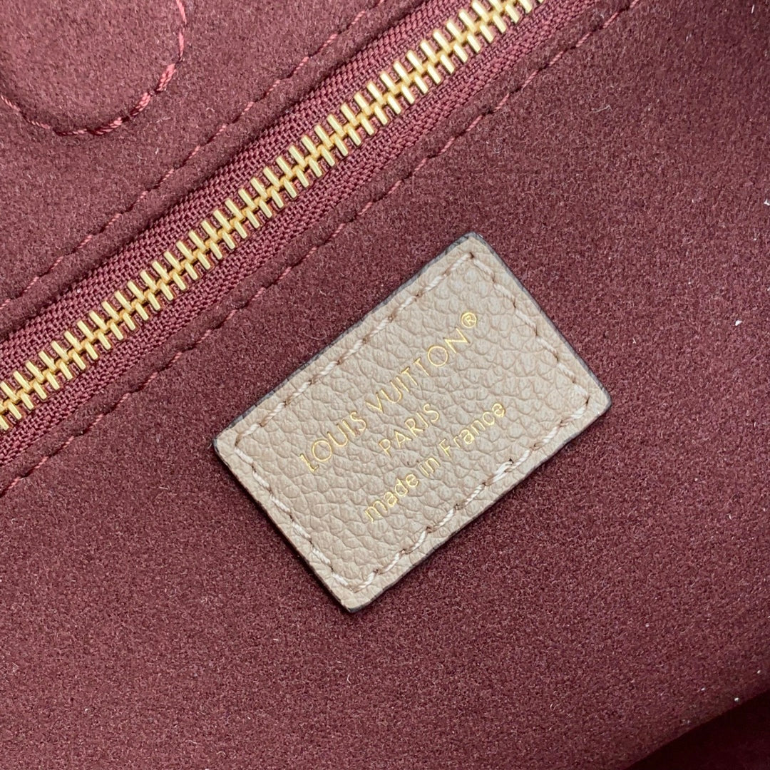 Anytime 34cm Tote Bag Beige Gold Empreinte leather 251566 - Image 9