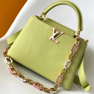 Capucines BB 21cm Bag Yellow Cowhide 251671