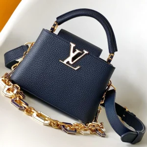 Capucines BB 21cm Bag Royal Blue Cowhide 251675