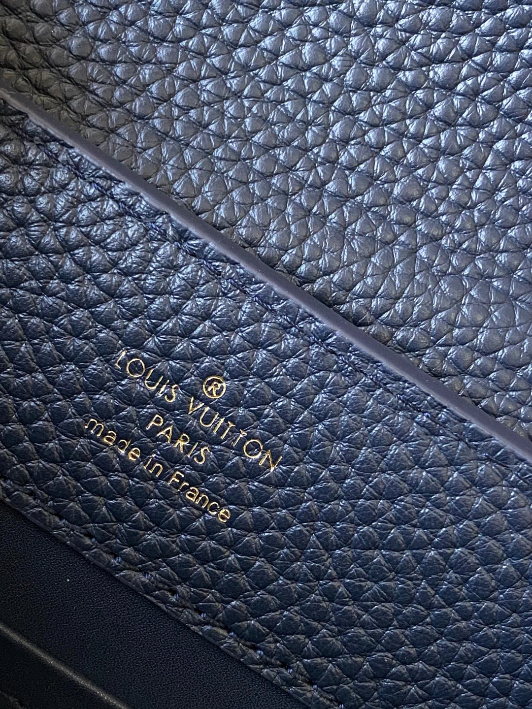 Capucines BB Bag Dark Blue Taurillon leather 251686 - Image 6