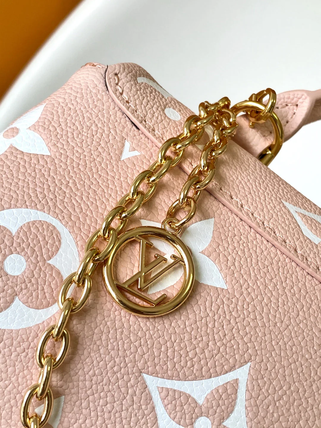 LV Nano Madeleine bag 21cm Pink White Cowhide 252077 - Image 2