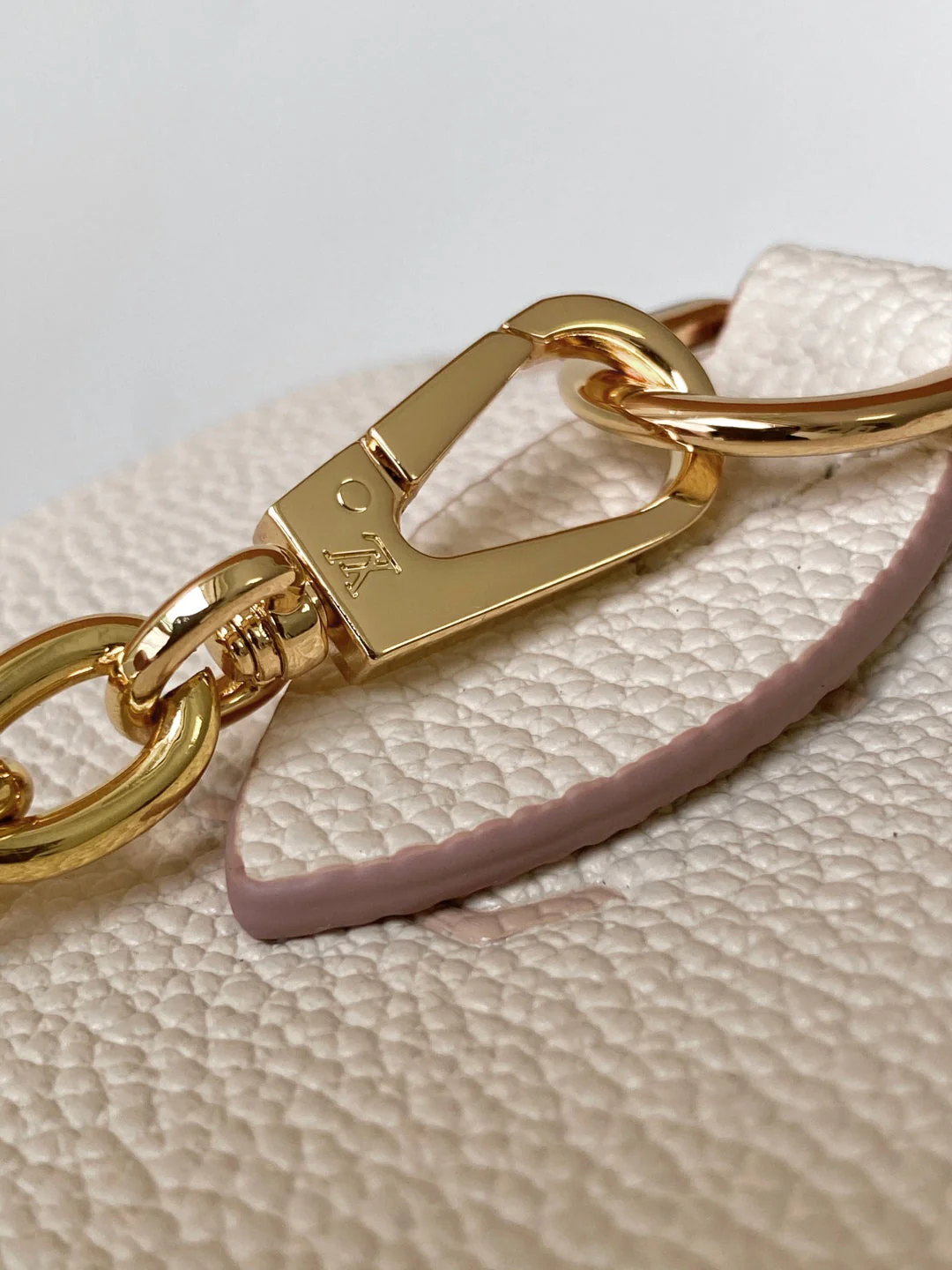 LV Speedy 20 BandouliÃ¨re Bag Beige Embossed cowhide 252519 - Image 9