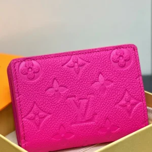LV x TM Portfolio Claire Pink Gold Leather 329898