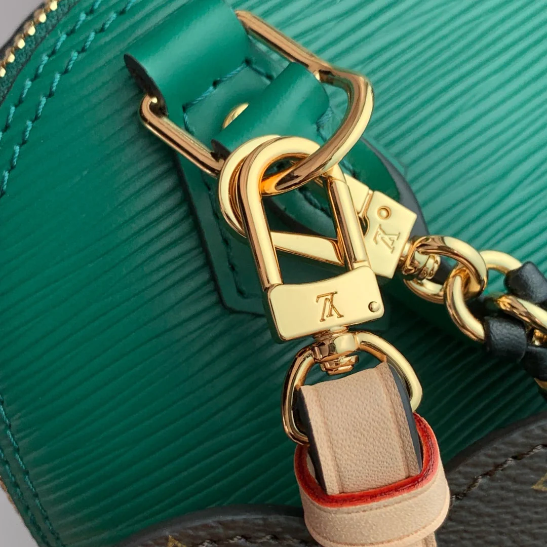 LV Alma Monogram Bag 19.5cm Green Epi Leather 337576 - Image 3