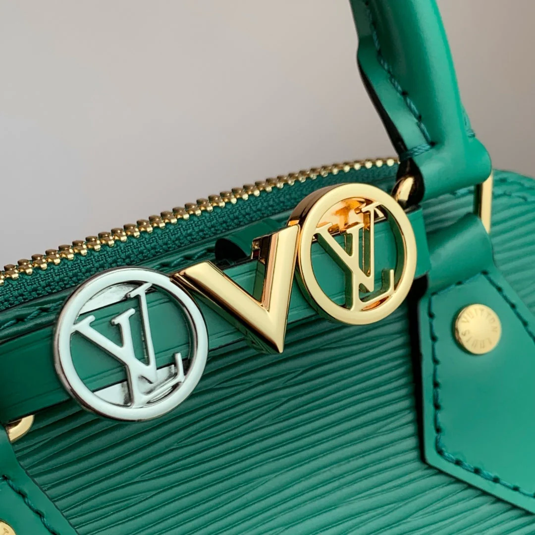 LV Alma Monogram Bag 19.5cm Green Epi Leather 337576 - Image 6