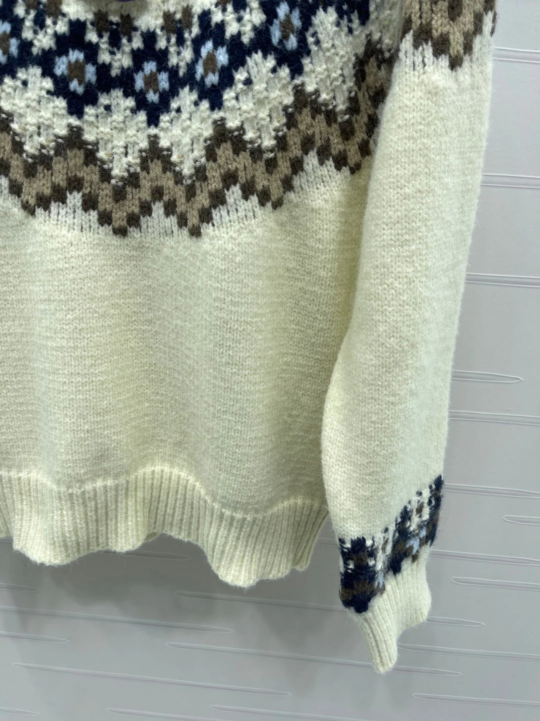 Chanel 2025 Sweater Cream Mix Colors Wool Nylon 319615 - Image 8