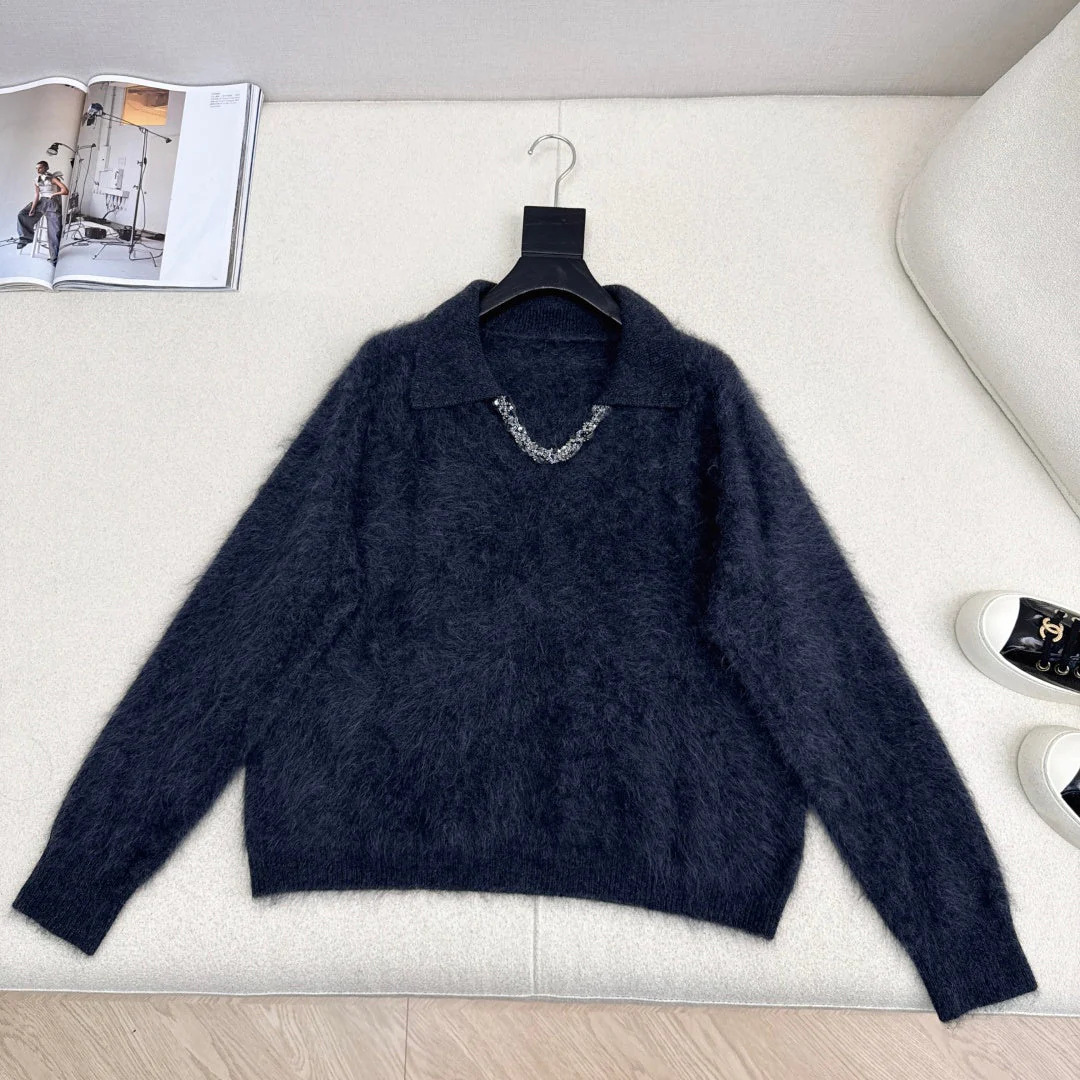 Chanel 2025 V-neck Sweater Wool 318835 - Image 5