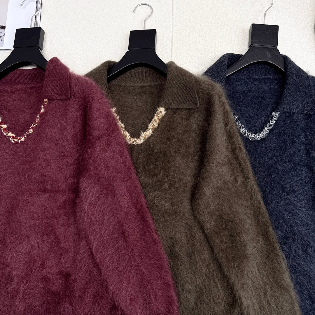 Chanel 2025 V-neck Sweater Wool 318835 - Image 7