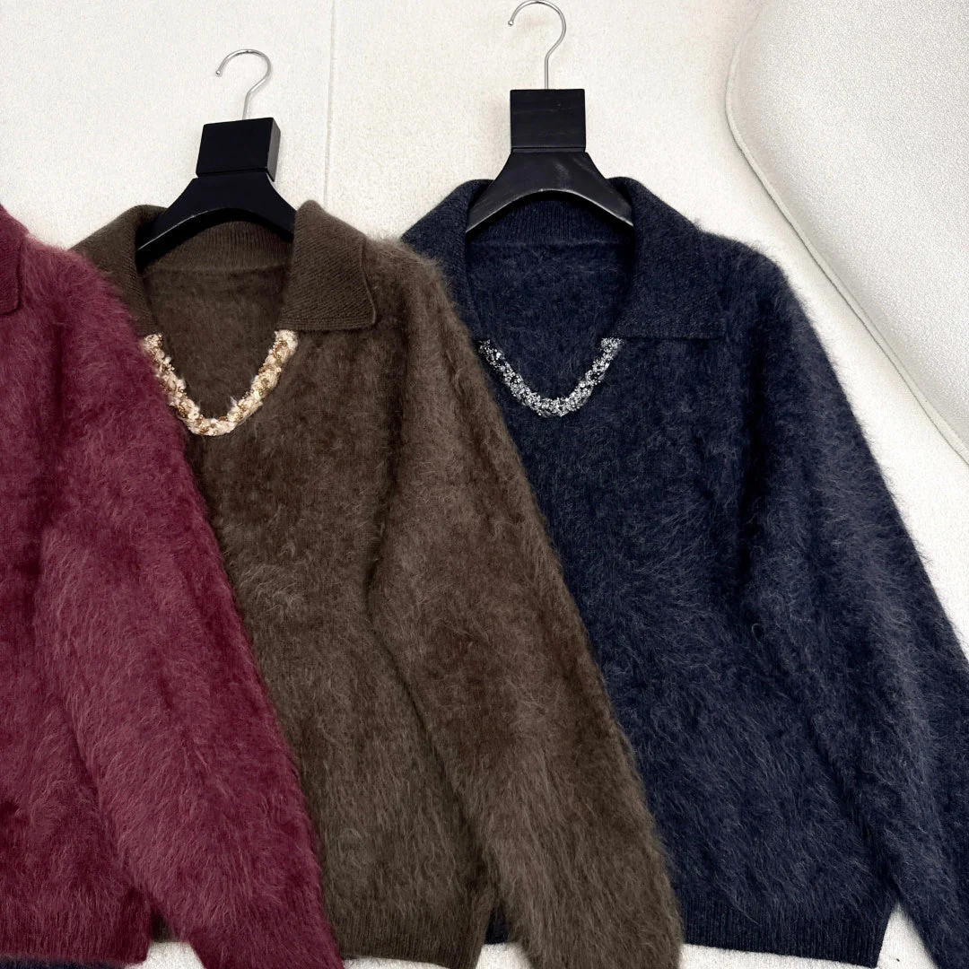 Chanel 2025 V-neck Sweater Wool 318835 - Image 8