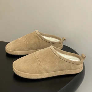 Balenciaga Mule Slip-On Beige Suede Wool 534534