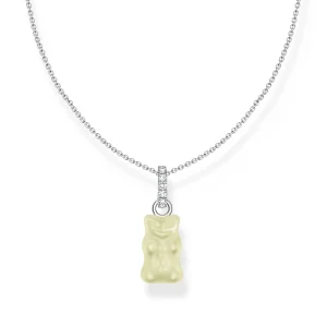THOMAS SABO Necklace with white goldbears pendant and zirconia