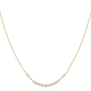 Ania Haie Gold Arc Pave Necklace