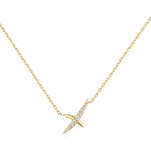 Ania Haie Gold Kiss Pave Necklace